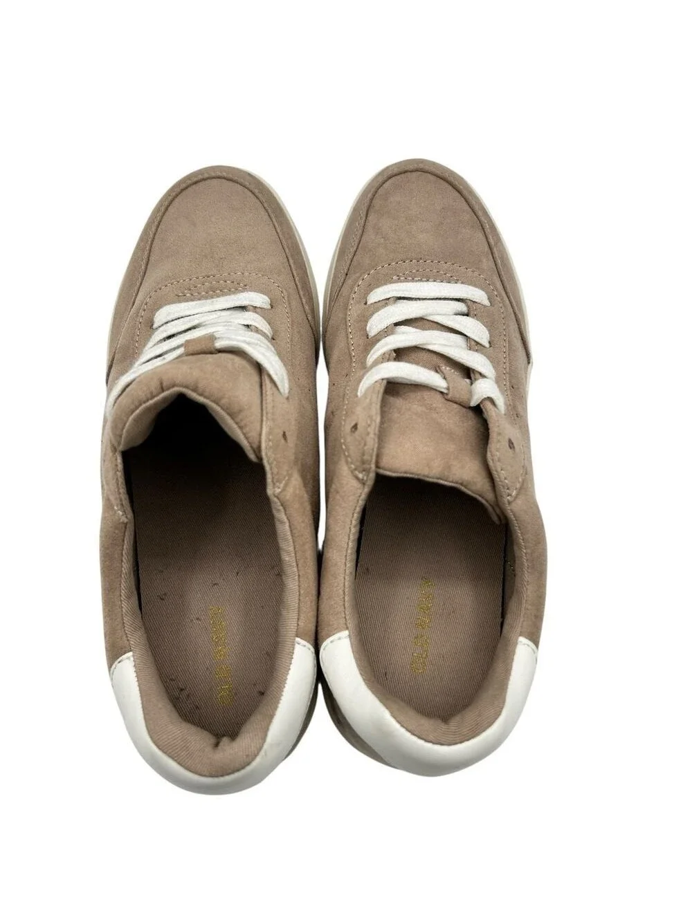 Old Navy Womens Comfort Light Taupe Classic Sneakers Size 8